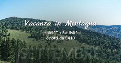 Offerta Vacanza in Montagna a Settembre 2021