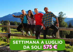 Luglio ad Asiago da soli 575 euro